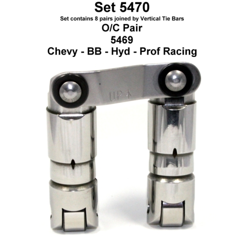 5470 BBC .903D, HYD ROLLER, P/O, O/C, +.300 T/B (HI RPM) Lifters